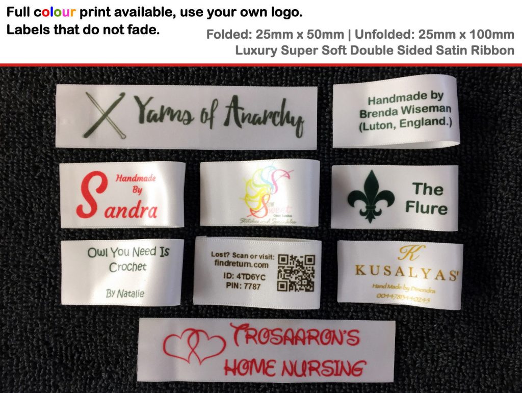 Printed Fabric Labels | Sew In Name Labels UK
